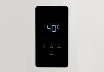Digital control panel with temperature display